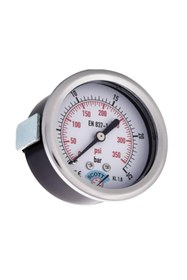 Resim SCOTT Ø 50 mm Kuru Tip Manometre 1/4'' Arkadan Bağlantılı Pnotip 304 Inox Pirinç ( -1 .....5Bar ) 