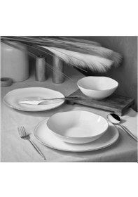 Resim Mea Concept Vento Platin 24 Parça Bone Porselen Yemek Takımı Diğer 