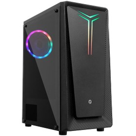 Resim Frisby FC-8965G 400W 1XRGB Led Şerit Oyuncu Bilgisayar Kasası Siyah 