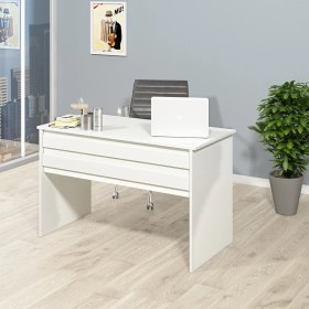 Resim Missia Mobilya Messina Çalışma Masası Beyaz-Beyaz 