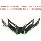 Resim Dream011 Cfmoto 450sr Suzuki Evrensel Motorcycle Ön Spoiler 5mm Siyah Yeşil 