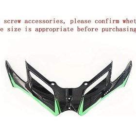 Resim Dream011 Cfmoto 450sr Suzuki Evrensel Motorcycle Ön Spoiler 5mm Siyah Yeşil 