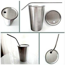 Resim Omeniv 500ml 304 Çelik Bira Kola Bardağı Kupa Kahve Fincanı 