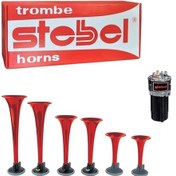 Resim Oto Havalı Korna Baba Melodili 6 Borulu 12 Volt Italyan 