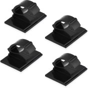 Resim Guangdong Spirit Srıwen 50 Adet. Kendinden Yapışkanlı Kablo Kelepçesi Plastik Dikdörtgen Kablo Klipsleri Kablo Bağı Araba Için Hızlı Bağlama Kablo Tel Yönetim Tutucu 