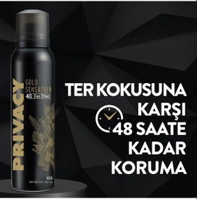 Resim Privacy Man Gold Sensation Erkek Deodorant Sprey 3 x 150 ML 
