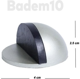 Resim Badem10 Yapışkanlı Kapı Stoperi Tamponu Kapı Durdurucu Stoper Kol Koruyucu Çarpma Önleyici Takozu 100 Adet 