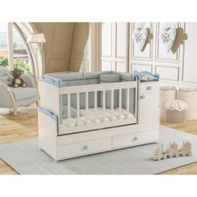 Resim Patiko Furniture Sahra 890 Büyüyen Beşik 60x165 Mavi 