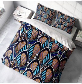 Resim Monohome Bohem Stil 3D Pamuk Saten Çift Kişilik Nevresim Takımı Çok Renkli 