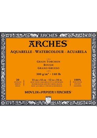 Resim Arches Suluboya Blok - 31X41Cm - 300Gr. - 20 Yaprak - Kalın Doku 