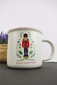 Resim DigitHome New Year Porselen Yılbaşı Kupası 360 Cc Desen 3 – THN10800 C1-1-18 