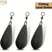 Resim YOTO 3 adet Karp Balıkçılığı Sıkıştırıcı, 57/71/85/99/113/128g Çoklu Ağırlıklar Mevcut - Daha İyi Atış İçin Yivli Tasarım, Yüksek Hızlı Döner ile Esnek Döndürme ve Kolay Değiştirme, Kaplamalı Yüzey, Balıkçılık Sıkıştırıcıları ve Ağırlıklar, En İyi Noel İçin, Şükran Günü İçin Mükemmel 