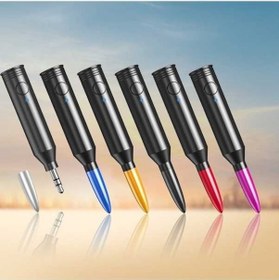 Resim Artfulabode Bluetooth Aux Araç Alıcısı - Mor M416 Koyu Dönüştürücü Ses Adaptörü Bp 