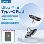 Resim Eaget 64gb.type-c Minik Flash Bellek Metal Şık Arab İçin 