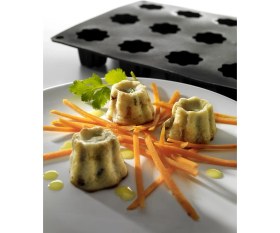 Resim Delixa Lekue Canelle Bordelais 18'li Siyah Silikon Mini Canelle Kalıbı 