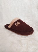 Resim Efsun Yazı Detaylı Kürklü Kaymaz Yumuşak Kalın Tabanlı Çeyizlik Misafirlik Kışlık Erkek Ev Terliği 