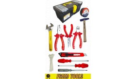 Resim 12 Parça Tamir Seti Pense Kargaburun Yankeski Çekiç Tornavida Kontrol Kalemi Kurbağacık Full Set 