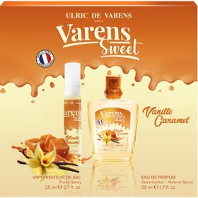 Resim Ulric De Varens Vanille Caramel Vanilyalı Kadın Parfüm Edp 2'li Set 50 20 ml 
