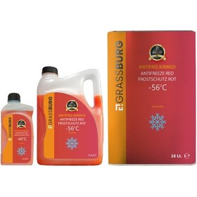 Resim Grassburg Kırmızı -40 Antifiriz 3 Lt Kırmızı 