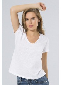 Resim Wtshırt Paris Kadın Pijama Takımı - Beyaz Beyaz 