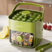 Resim Ekstra Büyük 48 Küp Buz Makinesi, Easy-Press Kapak & Çift Katmanlı Gıda Sınıfı Tepsiler - Hızlı Buz Üretimi için Şeffaf Tasarım, Viski, Kokteyller, İçecekler için Mükemmel - Ev Barları ve Partiler için Kompakt Mutfak Aleti, Tezgah Üstü Buz Makinesi, Şık Cihaz, Dayanıklı Plastik, Parti Temelleri, Sağlam Yapı, Parti Ev Sahipleri 