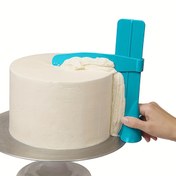 Resim 1 Set Ayarlanabilir Yükseklikli Kek Düzleştirici, Kek Üstü Dekorasyon Modelleri, 23.6x21.01cm 