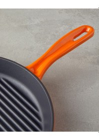 Resim English Home Hecha Demir Döküm Yuvarlak Izgara Tava 28x4 Cm Turuncu Turuncu 