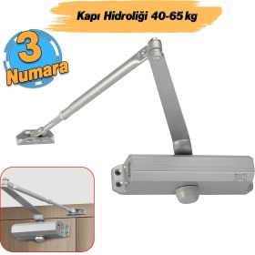 Resim Badem Otomatik Kapı Durdurucu Yavaşlatıcı Çelik Kapı Hidroliği Yayı No 3 Kapasite 40-65 kg Ayarlanabilir 