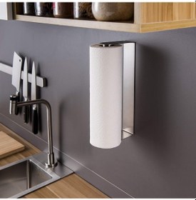 Resim Paslanmaz Çelik Rulo Kağıt Havlu Asacağı,kağıt Havluluk,yapışkanl Çelik 