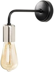 Resim Rsylight Krom Siyah Retro Metal Dekoratif Modern Duvar Aplik 