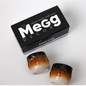 Resim Meggdecor İkili Face Fincan 