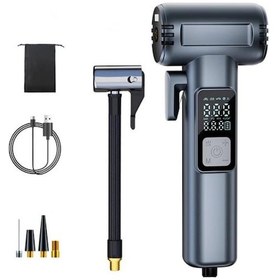 Resim Coofbe 150ps 6000mah 4in1 Emniyet Kemer Kesici Cam Kırıcı Araç Lastik Şişirme Pompası Komprosor Powerbank 