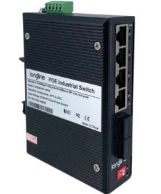 Resim Longline 4 Port Gigabit Poe Switch + 2 Sfp Slot Dual Power Dc48-57v Unmanaged Switch 