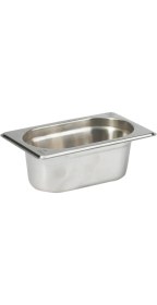 Resim Mabeyn Paslanmaz Çelik Gastronom/gastronorm Küvet Gn 1/9-65 (17,6 x 10,8 x 6,5 Cm) 