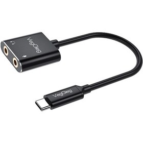 Resim Veggieg V-K105 Type-C 3.5 MM Kulaklık ve Mikrofon Girişli Ses Kartı 