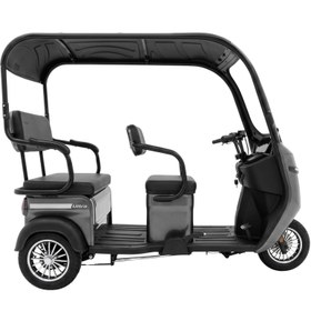 Resim Stmax Ultra 3 Tekerli Kabinli Elektrikli Moped - Gri 