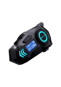 Resim Nettech K09 Bisiklet-motosiklet İnterkom Kulaklık Mikrofon - Siyah 
