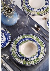 Resim Kütahya Porselen Verde Azul 24 Parça 6 Kişilik Yemek Takımı 513300 