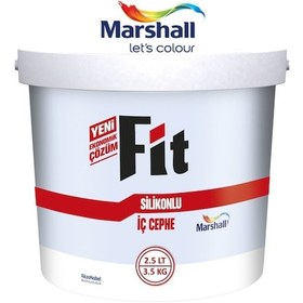 Resim Marshall Fit Silikonlu İç Cephe Duvar Boyası 3.5 Kg 