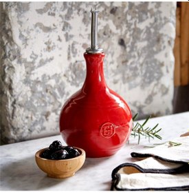Resim Emile Henry Yağdanlık & Sirkelik 400 ml Kırmızı/Burgundy 