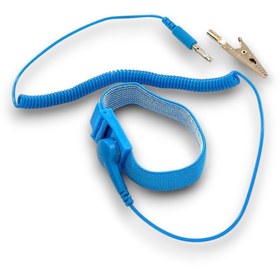 Resim ELEKTROMALL ESD Antistatik Mavi Bileklik Kablolu 1.8MT 