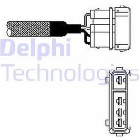 Resim DELPHI ES10333-12B1 Lambda - Oksijen Sensoru (Volkswagen: Golf III-IV-Passat-Polo 1.6 94-) 021906265A ES1033312B1 (WK981939) 