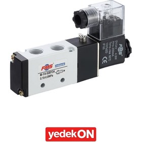 Resim G 1/4'' 5x2 Bobin Yay Valfi Geniş Gövde 