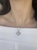 Resim Gümüş Yonca Kolye 