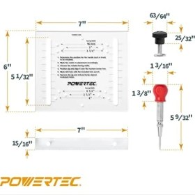 Resim Karokstore 71412 Çekmece Çekme Jig Şablonu ve Merkez Delgeci 