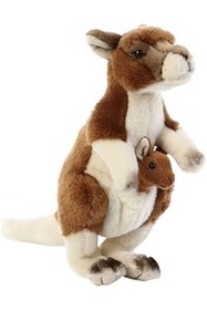 Resim Genel Markalar Animals Of The World 28 Cm Ayakta Bebekli Kanguru 