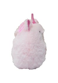 Resim Sevimli Sesli Mini Unicorn Peluş Pembe 10 Cm - Uyku Ve Oyun Arkadaşı Peluş Oyuncak Pembe 