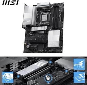 Resim MSI MB PRO X870E-S EVO WIFI AM5 DDR5 8200MHZ(OC) 3x M.2 USB 40Gbps Type-C DP HDMI 5G LAN WIFI 7 RGB ATX 