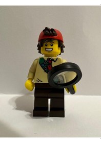 Resim Orjinal Lego Minifigür Scout Explorer With Magnifying Glass 