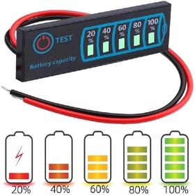 Resim 5-30v Pil Kapasite Göstergesi 2s \u002F 8s Li-ion Lifepo4 Kurşun Asit Batarya Akü Seviye Kapasite 